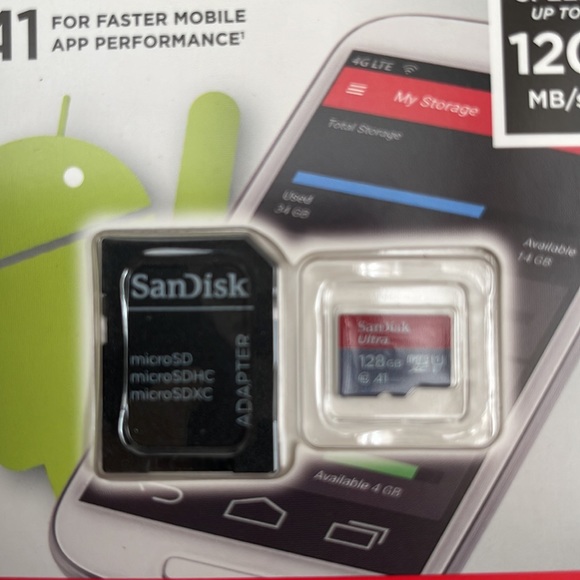 3 PCs 128GB San disk card bundle - Picture 4 of 5